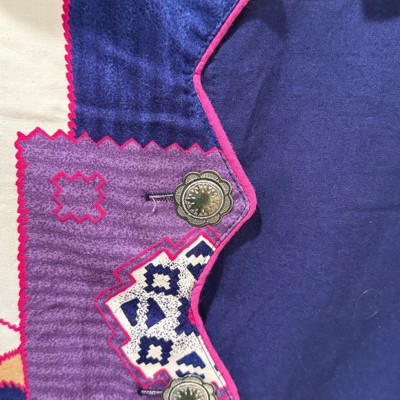 Vintage Roughrider by Circle T Western Button Down Top - Picture 3 of 6